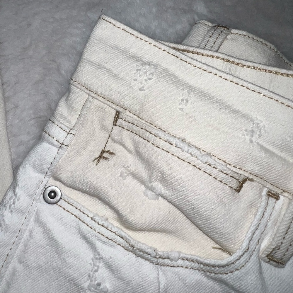 Frame Le High Straight Spring Mix Jeans Two tone cream and white jeans - Picture 15 of 15